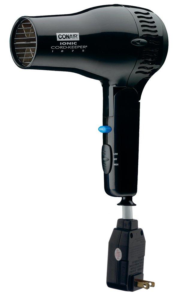 Conair® Black 7-1/4 x 4 x 14-1/4 in. Hair Dryer 