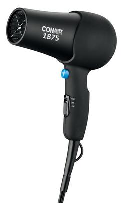 7 x 3-1/2 x 11 in. Hair Dryer in Black