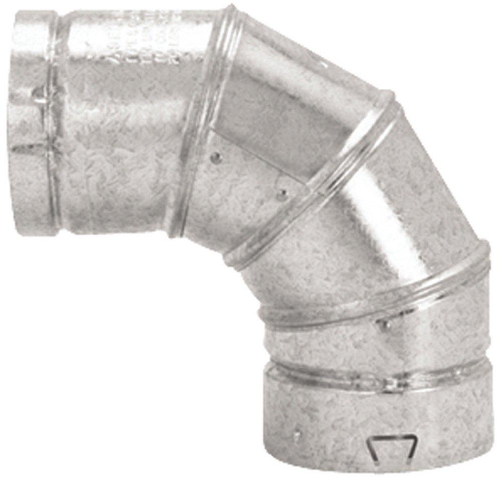 Selkirk Americas 90 Degree Gas Vent Elbow 28 ga 