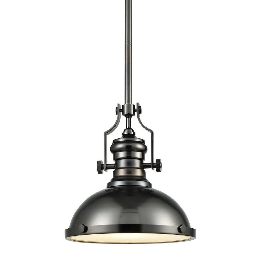 Elk Home Black Nickel 100W 3-Light Medium E-26 Incandescent Pendant 