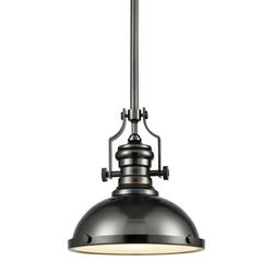 100W 3-Light Medium E-26 Incandescent Pendant in Black Nickel