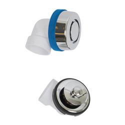 Plastic Lift & Turn Drain in Chrome