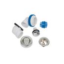 Dearborn Chrome PVC Bath Waste Push-Pull Half Kit Drain with Spud in Chrome 