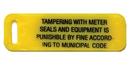 Plastic Warning Tag 1-Side Curb Stop Lock (Pack of 50)