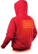 Milwaukee&reg; Red Brushed Tricot and Polyester Heated Hoodie Kit in Red 