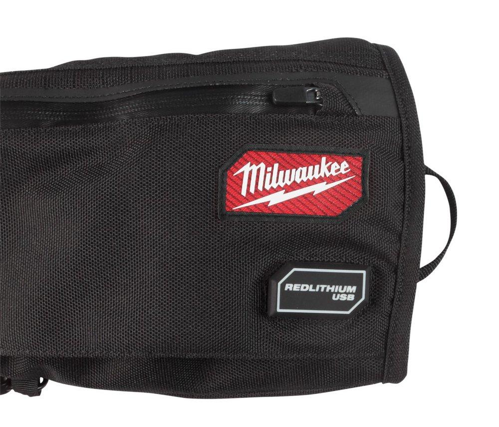 Milwaukee&reg; Red Nylon USB Rechargeable Heated Glove in Red and Black 