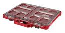 19 x 16 in. Red/Black 10 Compartment Low Profile Small Parts Organizer