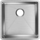 Elkay Polished Satin 18-1/2 x 18-1/2 in. No Hole Stainless Steel Single Bowl Undermount Kitchen Sink 