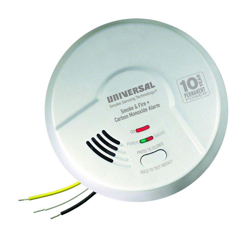 Universal Security Instruments 3-in-1 Carbon Monoxide Smoke and Fire Alarm 
