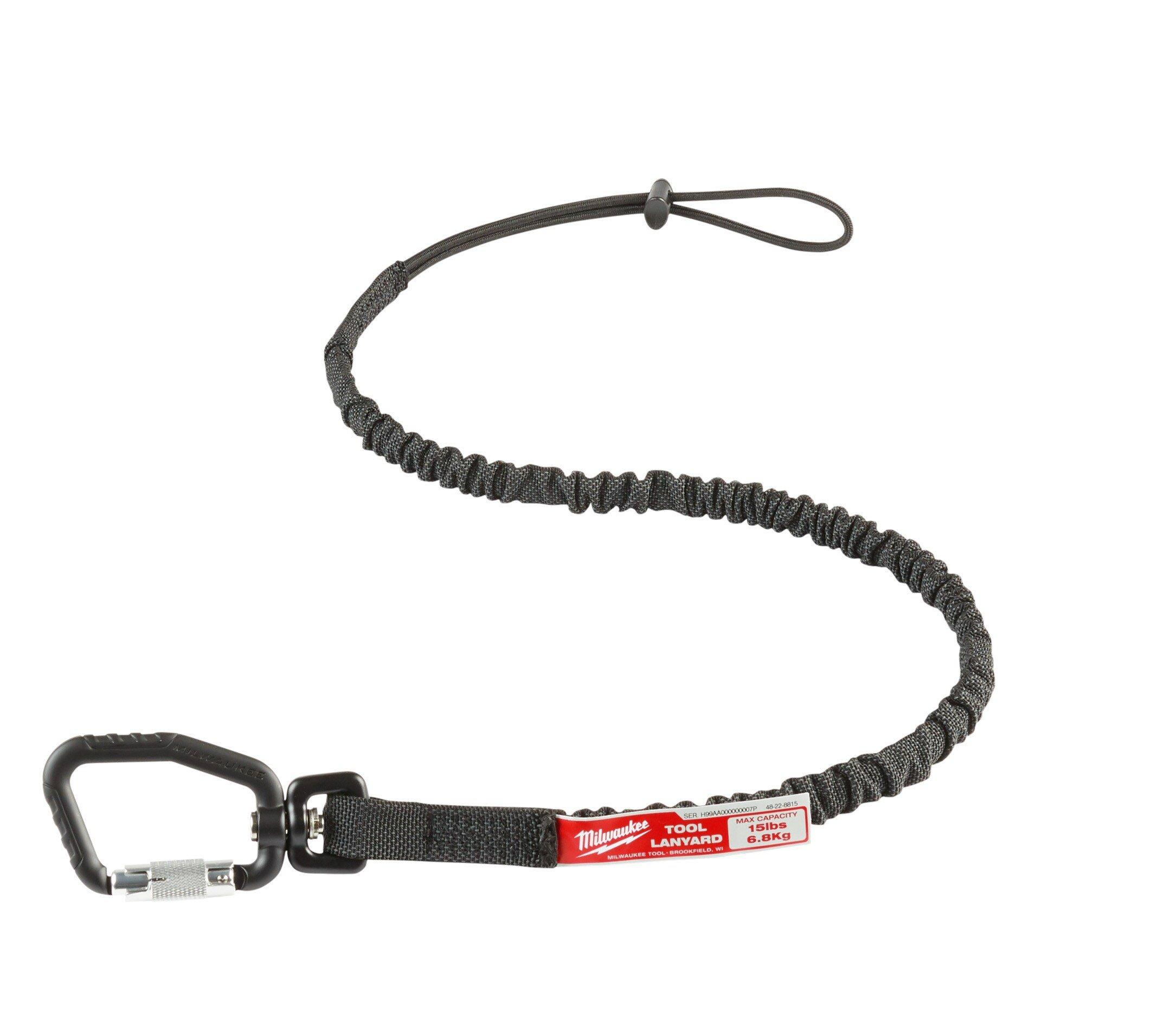 Milwaukee&reg; Black 3 ft. Locking Tool Lanyard 