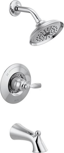 One Handle Single Function Bathtub & Shower Faucet in Chrome (Trim Only)