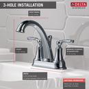 Delta Faucet Chrome Two Handle Centerset Bathroom Sink Faucet 