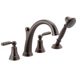 Two Handle Roman Tub Faucet with Hand Shower in Venetian Bronze (Trim Only)