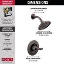 Delta Faucet Venetian® Bronze Single Handle Single Function Shower Faucet (Trim Only) 