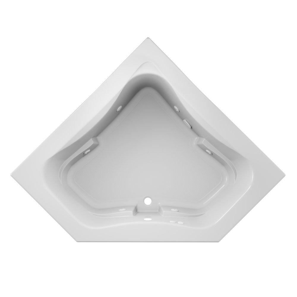 JACUZZI&reg; Oyster 72 x 42 in. Acrylic Rectangle Skirted Whirlpool Bathtub with Left Drain and J2 Basic Control 