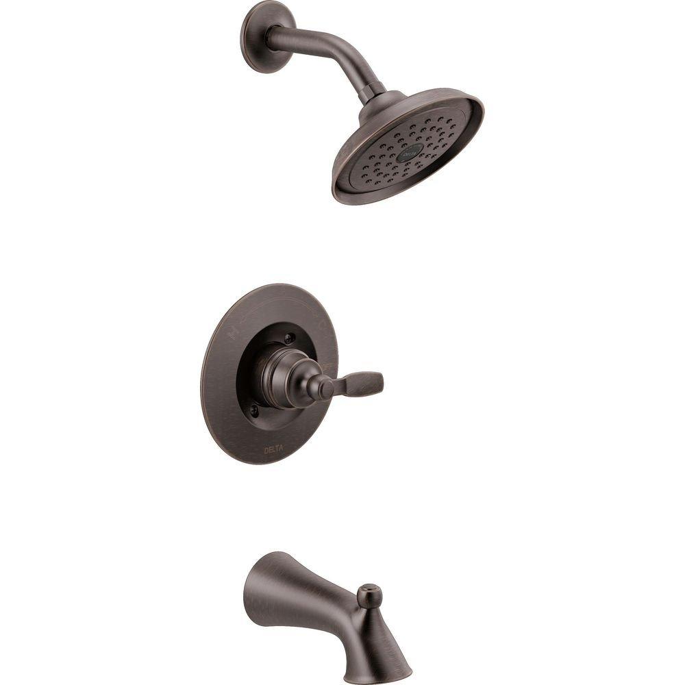 Delta Faucet Venetian Bronze One Handle Single Function Bathtub & Shower Faucet 