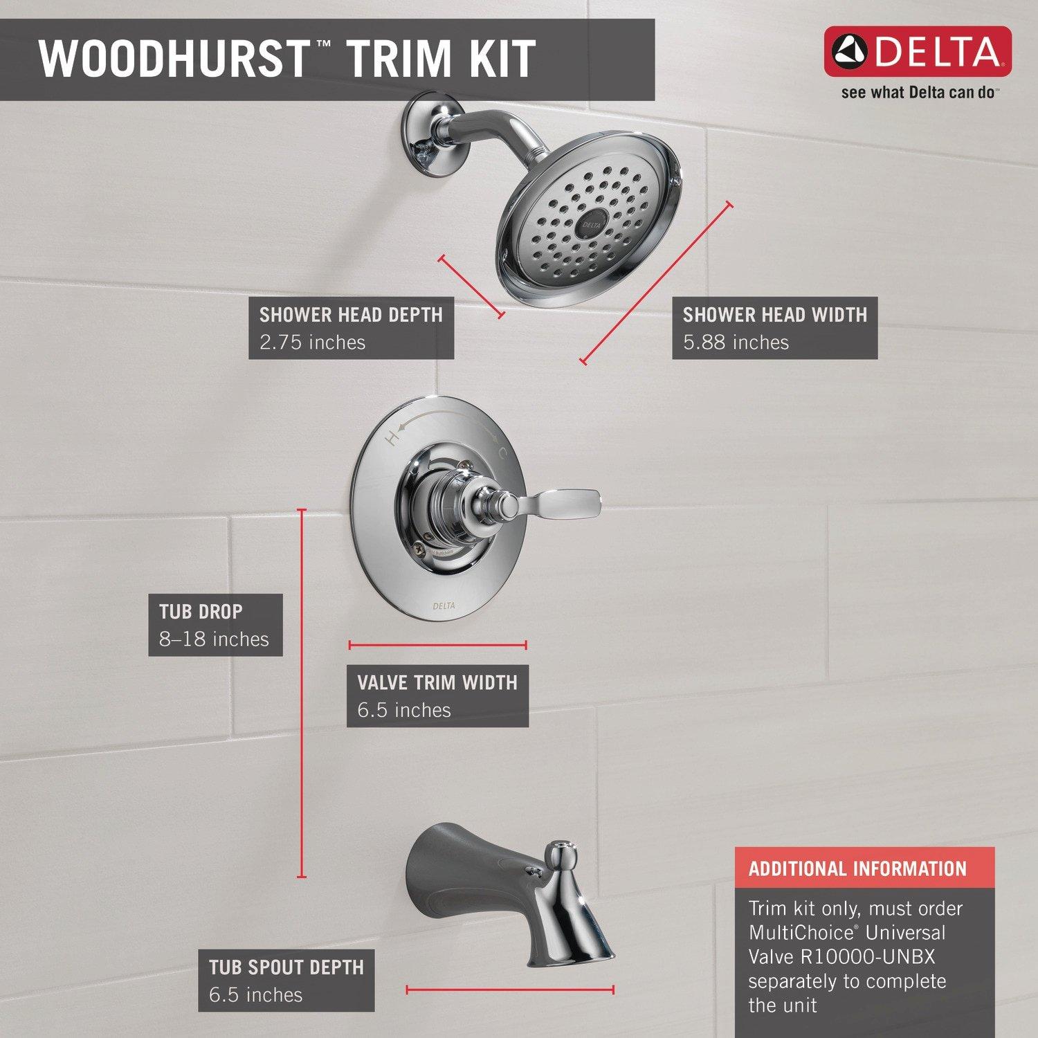 Delta Faucet Venetian Bronze One Handle Single Function Bathtub & Shower Faucet 