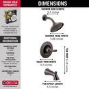 Delta Faucet Venetian Bronze One Handle Single Function Bathtub & Shower Faucet 