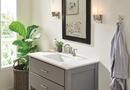 Delta Faucet Brilliance Stainless Two Handle Centerset Bathroom Sink Faucet 