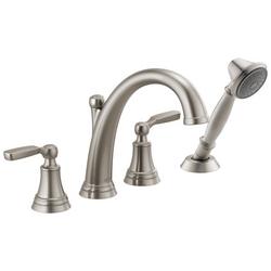 Two Handle Roman Tub Faucet with Hand Shower in Brilliance&reg; Stainless (Trim Only)