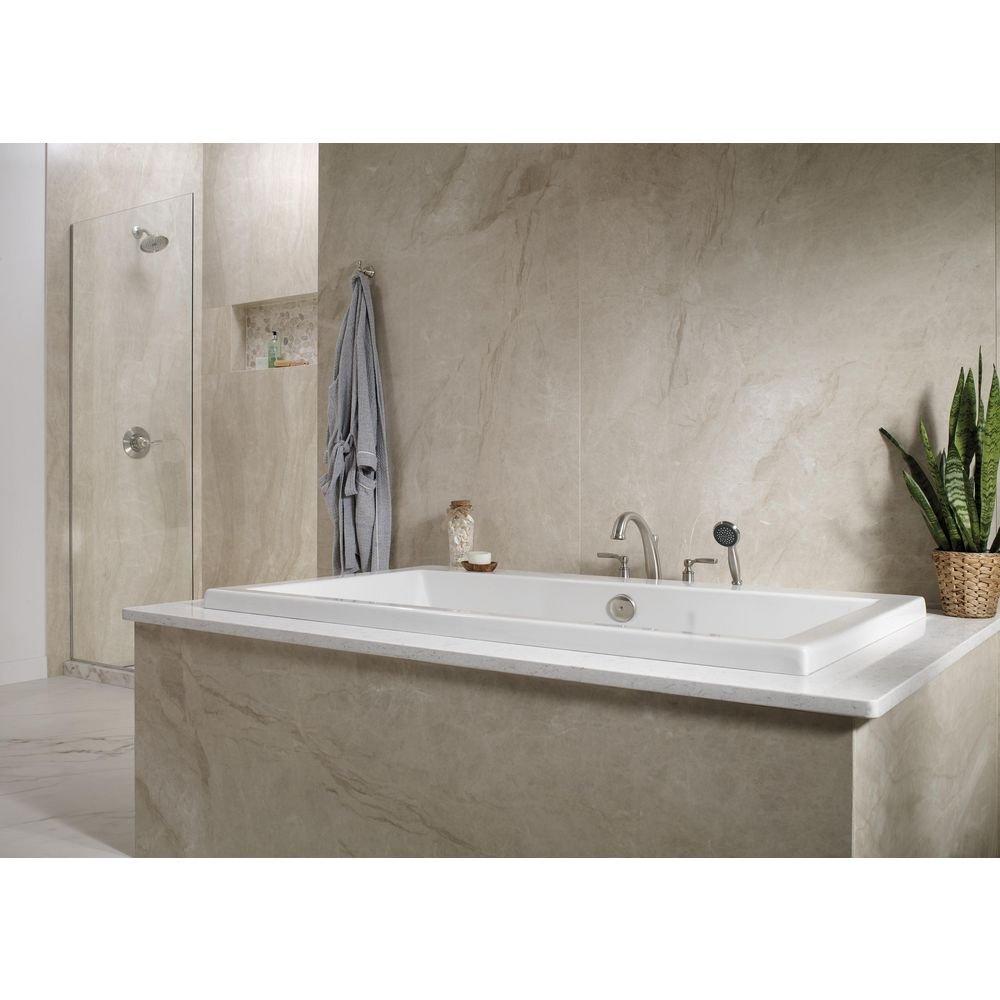 Delta Faucet Brilliance Stainless Two Handle Roman Tub Faucet (Trim Only) 
