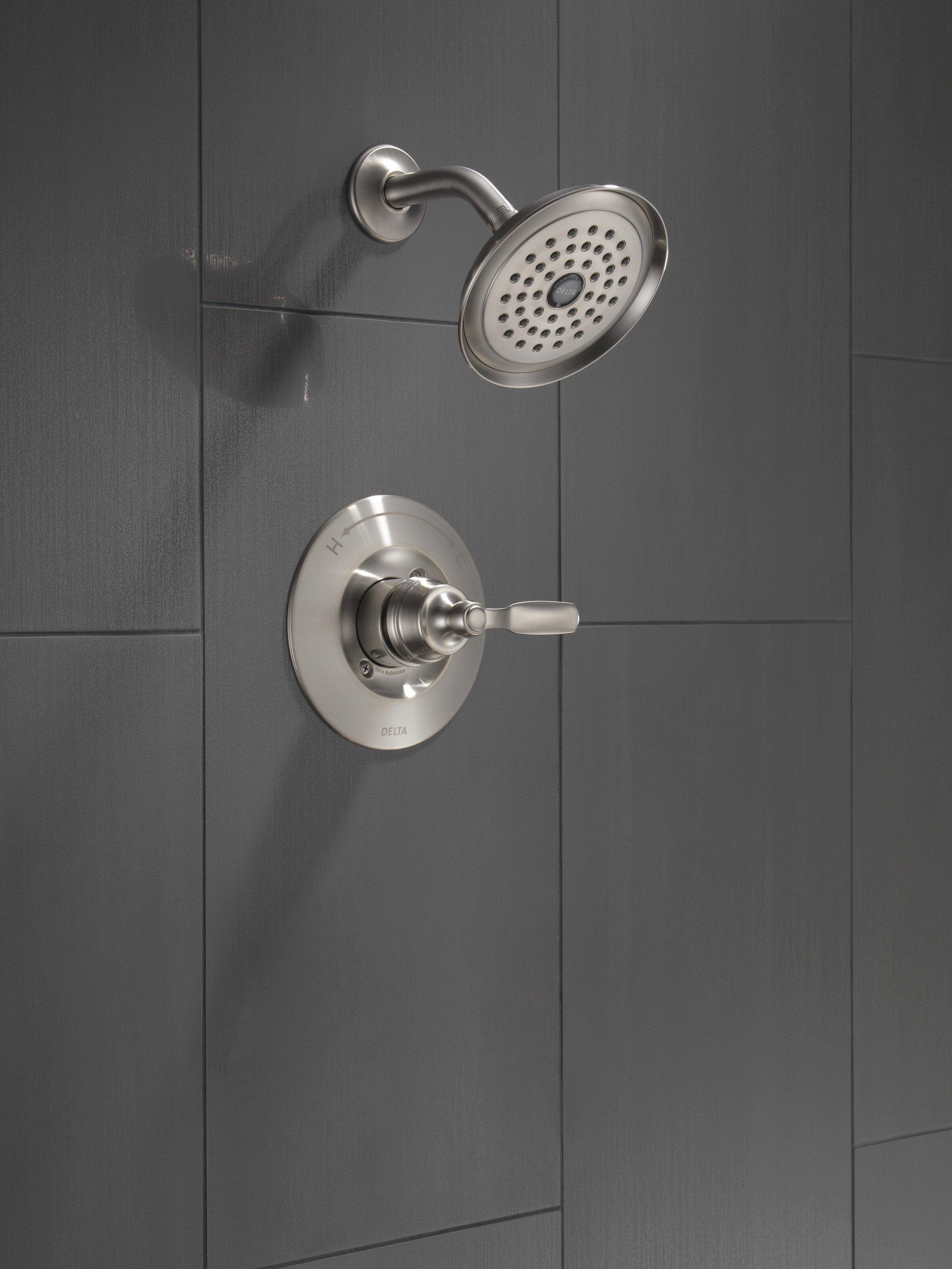 Delta Faucet Brilliance Stainless Single Handle Single Function Shower Faucet (Trim Only) 