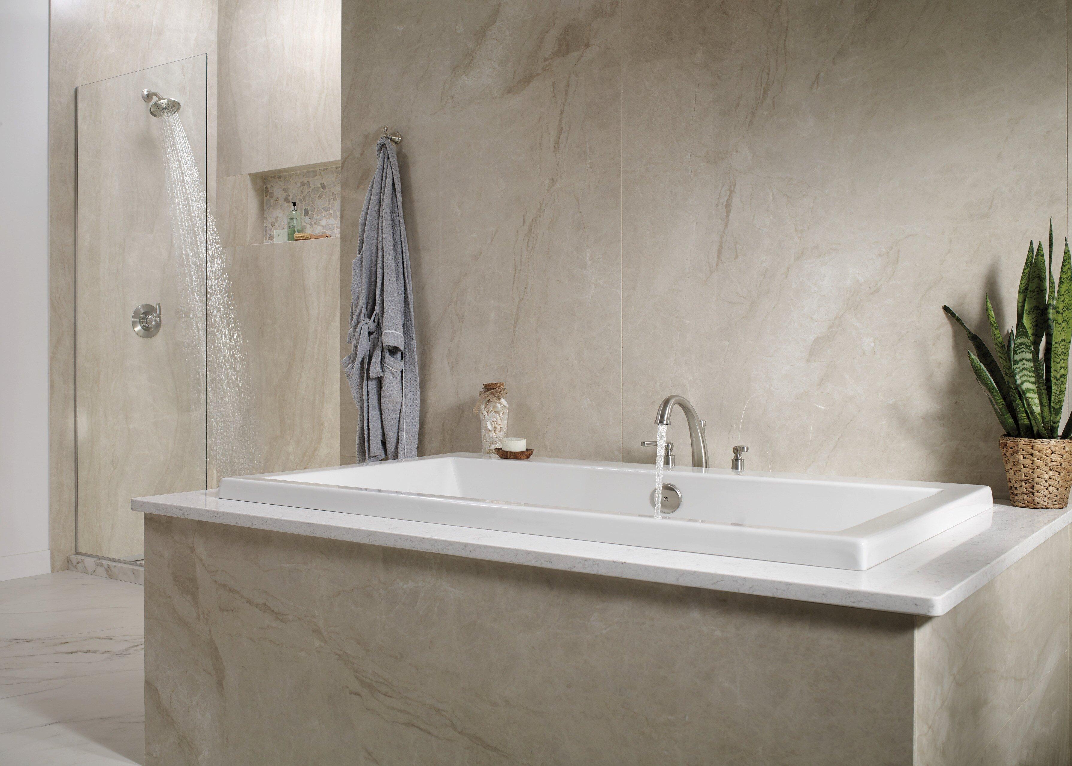 Delta Faucet Brilliance Stainless Single Handle Single Function Shower Faucet (Trim Only) 