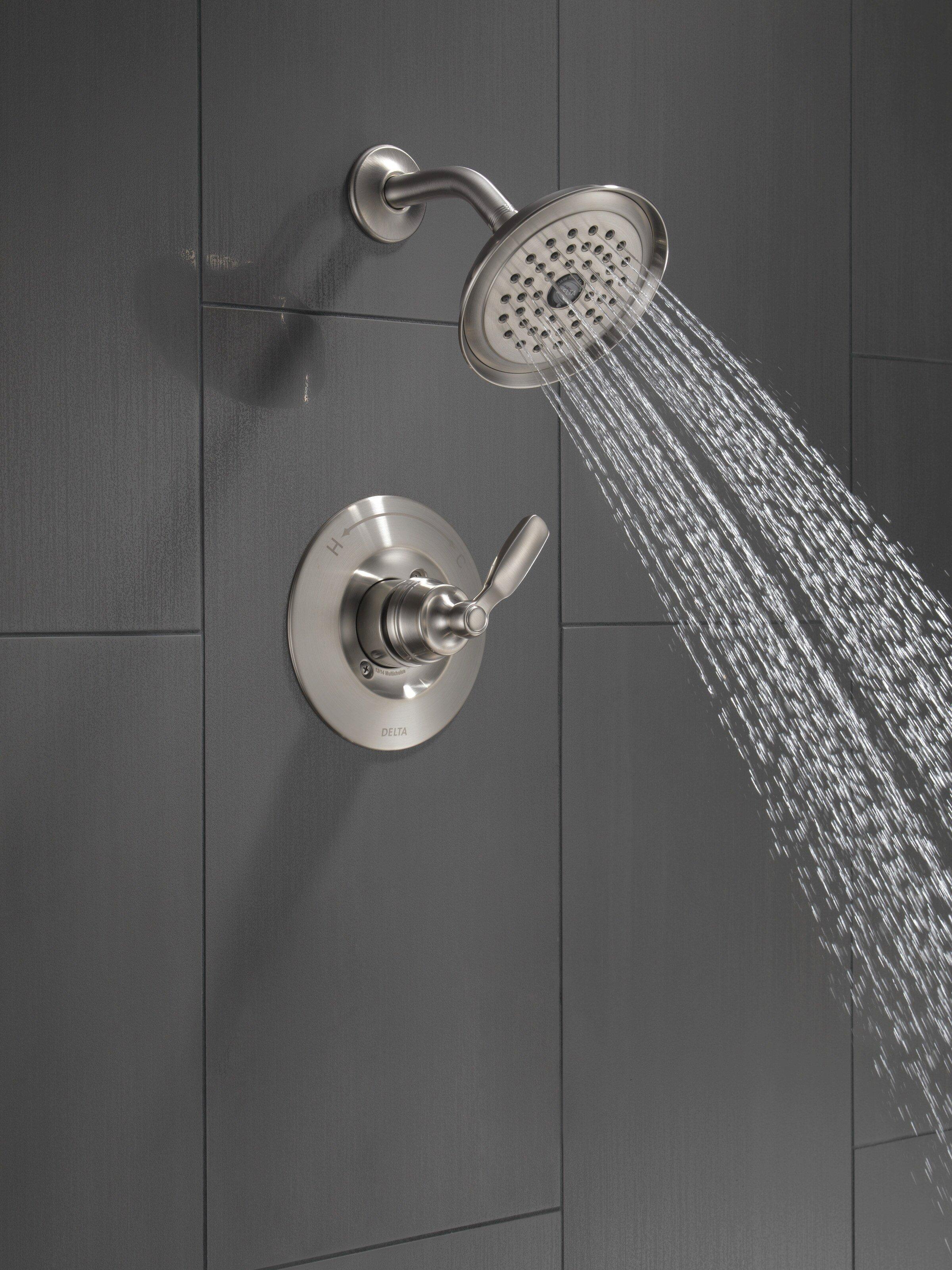 Delta Faucet Brilliance Stainless Single Handle Single Function Shower Faucet (Trim Only) 