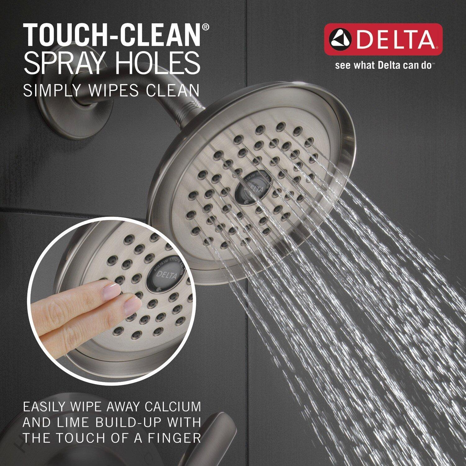 Delta Faucet Brilliance Stainless Single Handle Single Function Shower Faucet (Trim Only) 