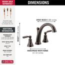 Delta Faucet Venetian Bronze Two Handle Roman Tub Faucet Trim Only 
