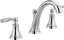 Delta Faucet Chrome Two Handle Widespread Bathroom Sink Faucet with Metal Pop-Up Drain 