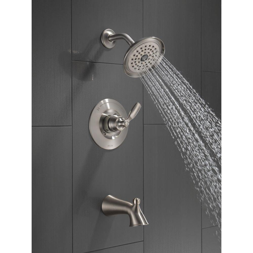Delta Faucet Brilliance Stainless One Handle Single Function Bathtub & Shower Faucet 