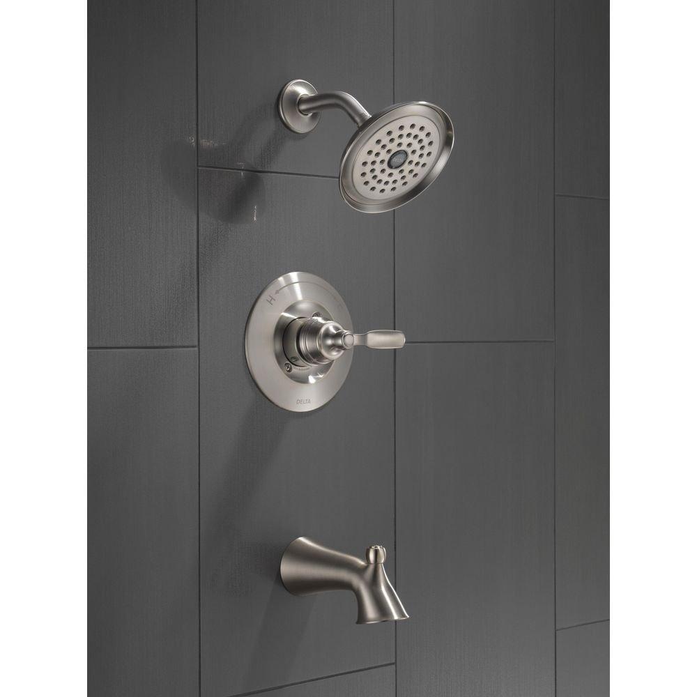 Delta Faucet Brilliance Stainless One Handle Single Function Bathtub & Shower Faucet 