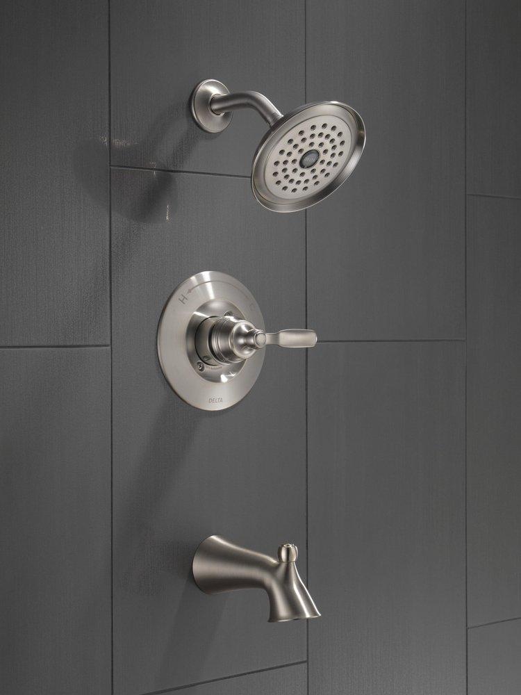 Delta Faucet Brilliance Stainless One Handle Single Function Bathtub & Shower Faucet 