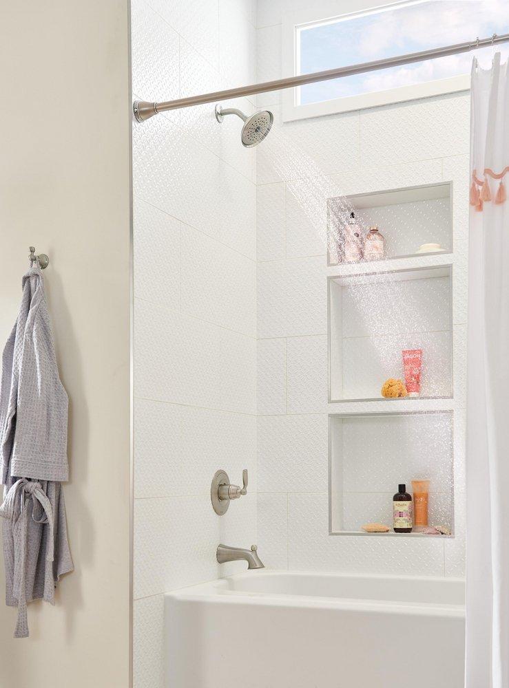 Delta Faucet Brilliance® Stainless Single Handle Single Function Bathtub & Shower Faucet (Trim Only) 