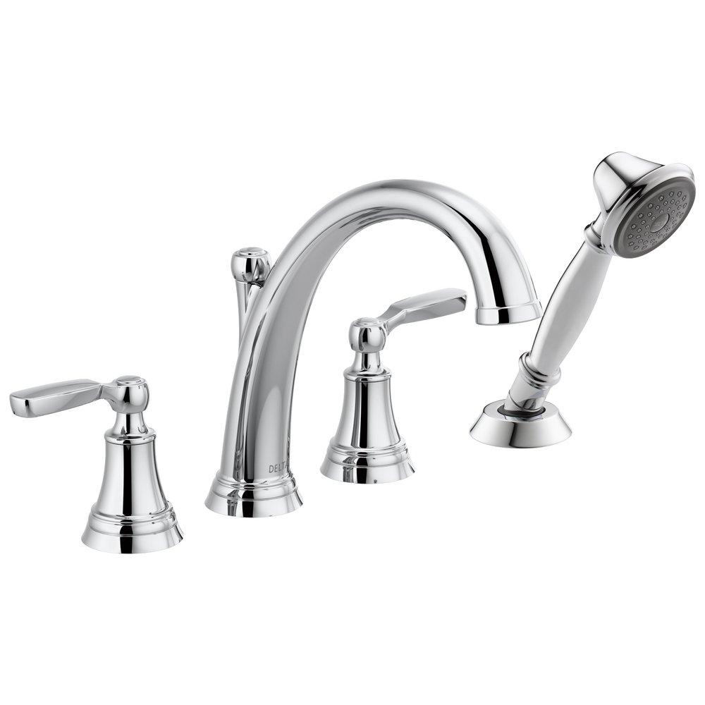Delta Faucet Chrome Two Handle Roman Tub Faucet Trim Only 
