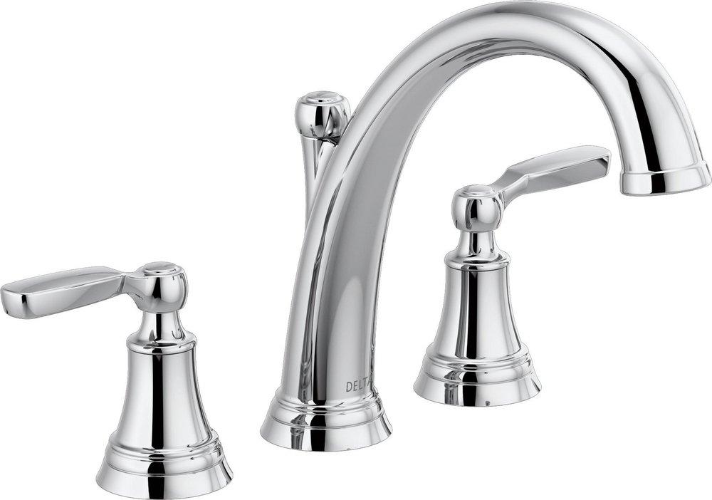 Delta Faucet Chrome Two Handle Roman Tub Faucet Trim Only 