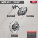 Delta Faucet Chrome Single Handle Single Function Shower Faucet (Trim Only) 