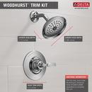 Delta Faucet Chrome Single Handle Single Function Shower Faucet (Trim Only) 