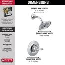 Delta Faucet Chrome Single Handle Single Function Shower Faucet (Trim Only) 