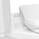 Signature Hardware White Elongated Closed Front with Cover Toilet Seat 