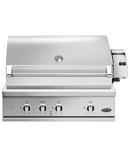 Dynamic Cooking Systems Stainless Steel 35-47/50 in. 26-22/25 in 4-Burner Built-in Grill in Stainless Steel 