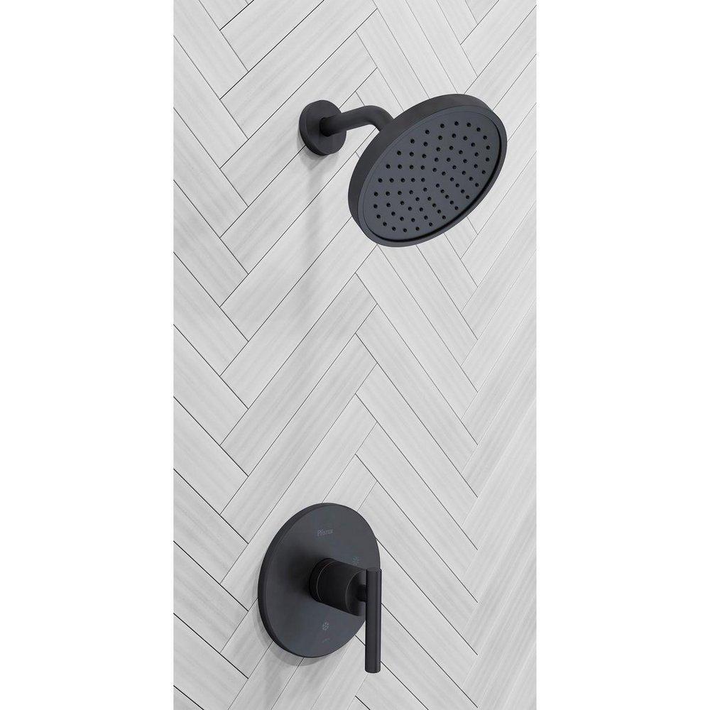 Pfister Matte Black One Handle Single Function Shower Faucet (Trim Only) 