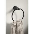 KOHLER Matte Black Round Closed Towel Ring 