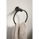 KOHLER Matte Black Towel Ring 