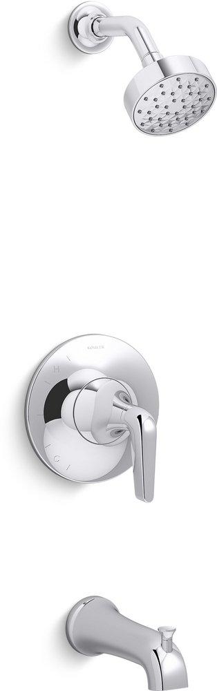 KOHLER Polished Chrome Single Handle Bathtub & Shower Faucet (Trim Only) 
