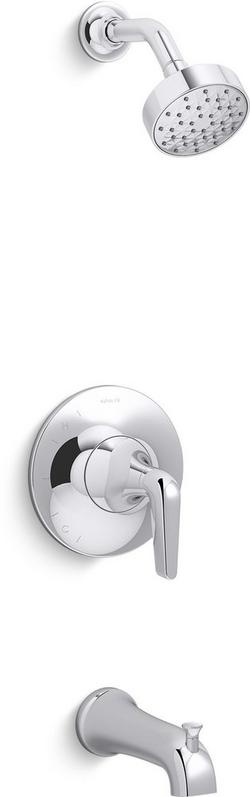 One Handle Single Function Bathtub & Shower Faucet in Polished Chrome (Trim Only)