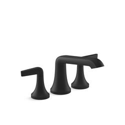 Two Handle Roman Tub Faucet in Matte Black (Trim Only)