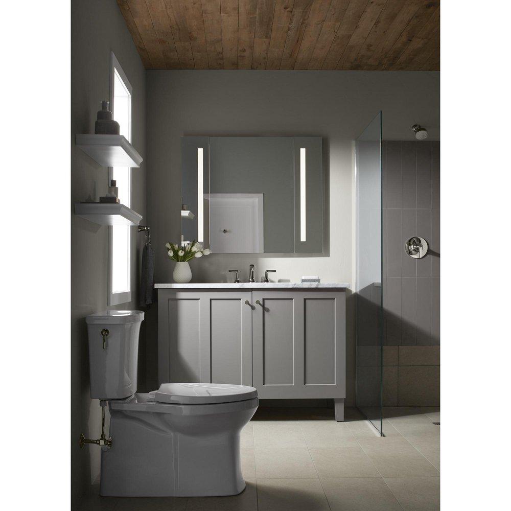 KOHLER Vibrant Polished Nickel Two Handle Widespread Bathroom Sink Faucet 