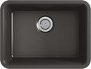 KOHLER Matte Graphite 24-1/2 x 18-5/16 in. No Hole Composite Single Bowl Undermount Kitchen Sink 